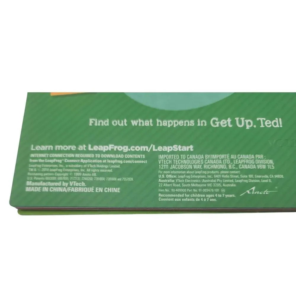 LeapFrog Leap Start Learn to Read Book 1 A Bag for Sam Education Short A Sound